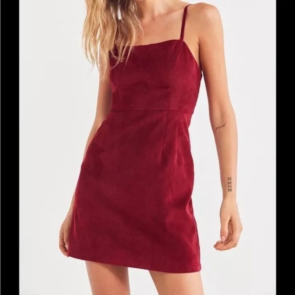 Urban Outfitters UO Cooperative Empire Waist Corduroy Dress